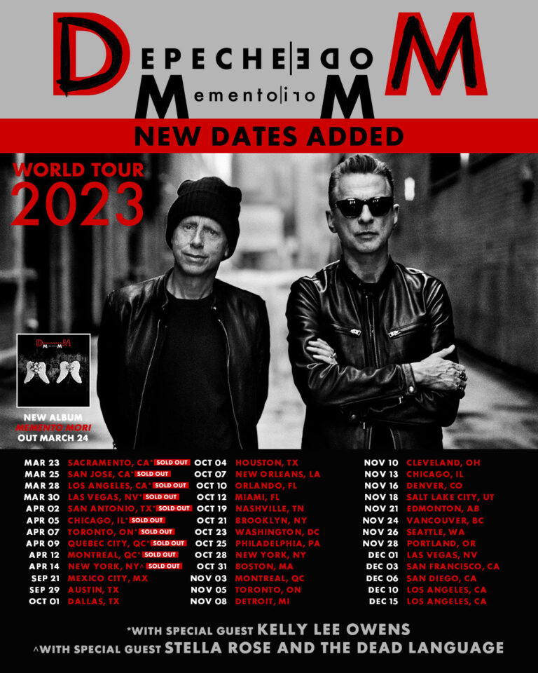 Depeche Mode Announce 29 Additional North American Dates on the Memento